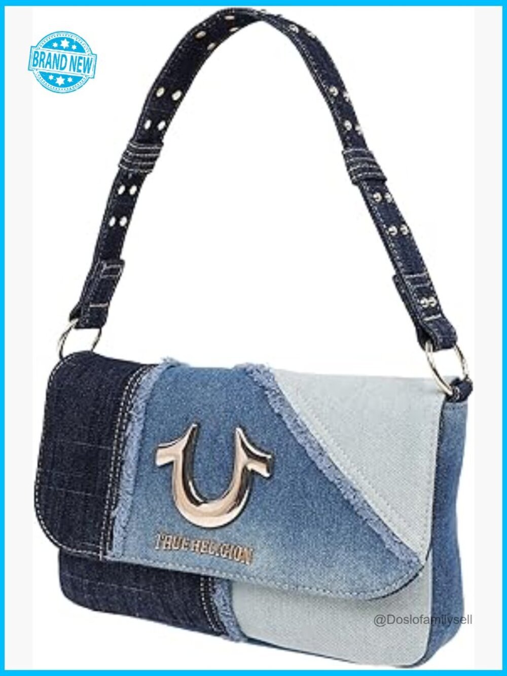Frayed Denim Hobo Bag with Convertible Chain Strap, Hippie Boho Purse